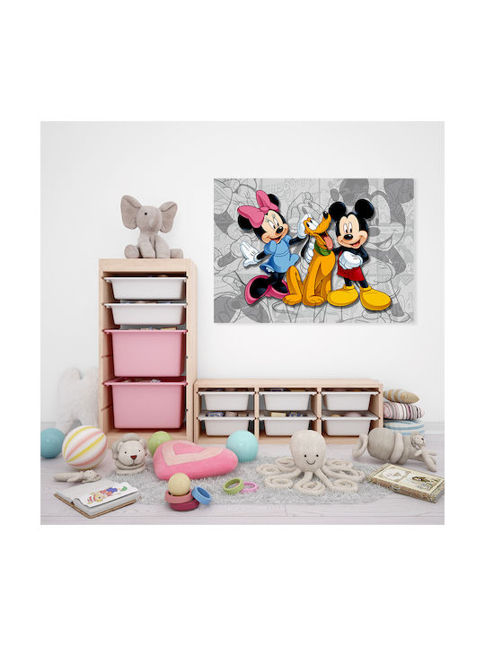 Kids Canvas Wall Painting Mickey & Friends 30x40cm