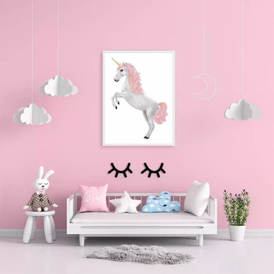 Kids Framed Wall Painting Unicorn 32x23cm