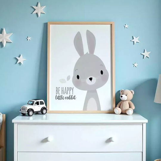 Kids Framed Wall Painting Be Happy 32x23cm