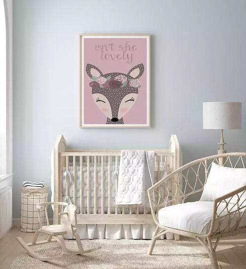 Kids Framed Plastic Wall Painting Lovely 21x30cm