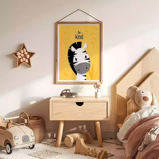 Kids Framed Plastic Wall Painting Be Kind 21x30cm