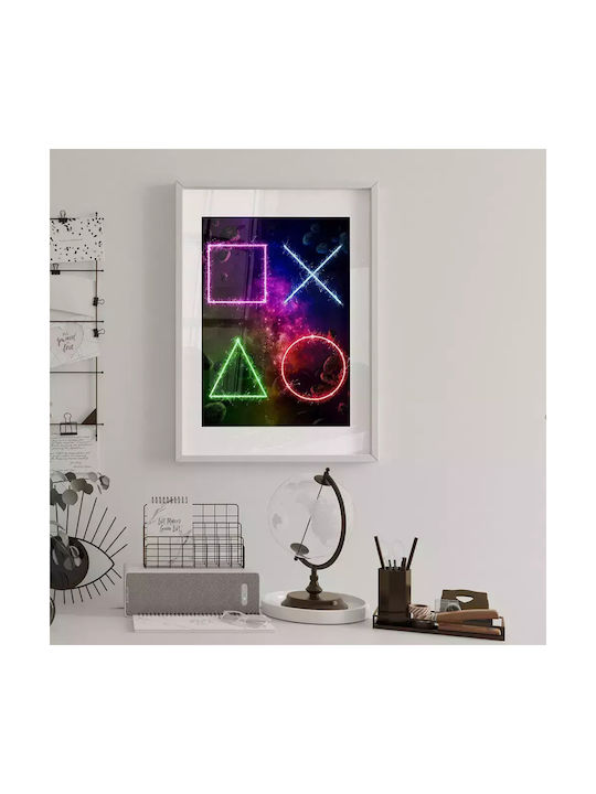 Гейминг постер символи на Playstation Gm128 21см X 30см