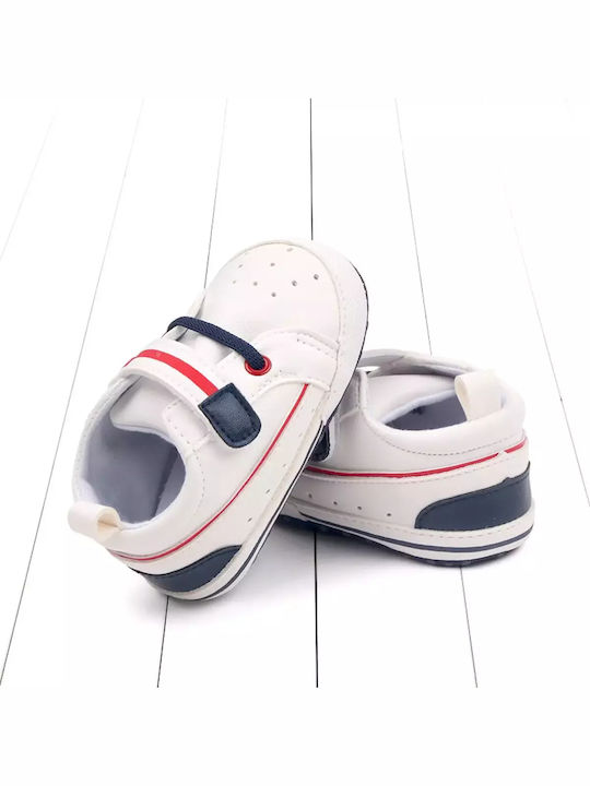 Childrenland Βρεφικά Sneakers Αγκαλιάς Λευκά
