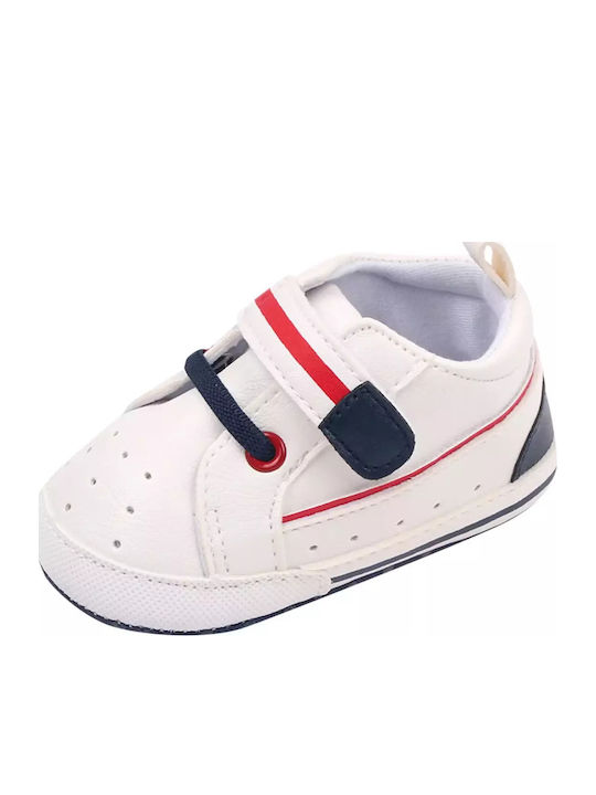Childrenland Βρεφικά Sneakers Αγκαλιάς Λευκά