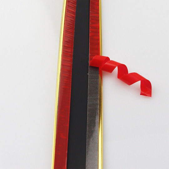Selbstklebende Ornamentrolle 10mm x 15m Gold-Chrom-Farbe
