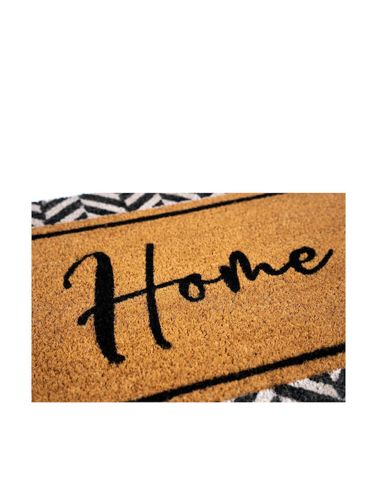 Sdim Entrance Mat made of Coir with Anti-slip Backing Freestyle XL 460 Home Herringbone 50x80cm Thickness 17mm