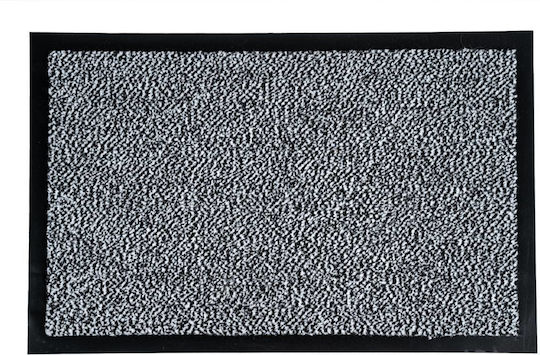 Sdim Entrance Mat Carpet with Anti-slip Backing Paris 003 Black-White 60x90cm