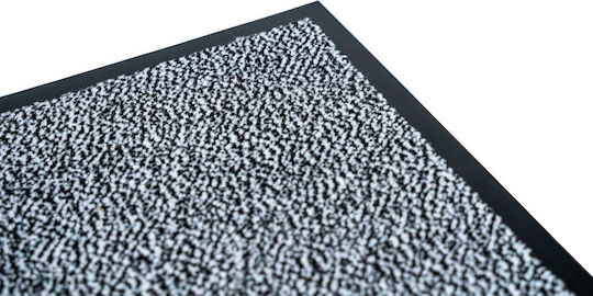 Sdim Entrance Mat Carpet with Anti-slip Backing Paris 003 Black-White 60x90cm