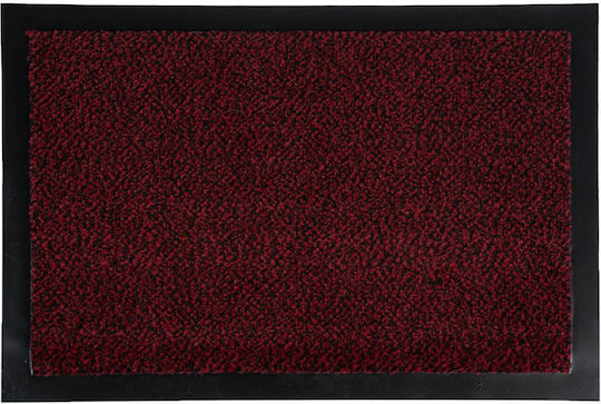 Sdim Fußmatte Teppich mit rutschfester Unterlage Paris 002 Red 60x90cm