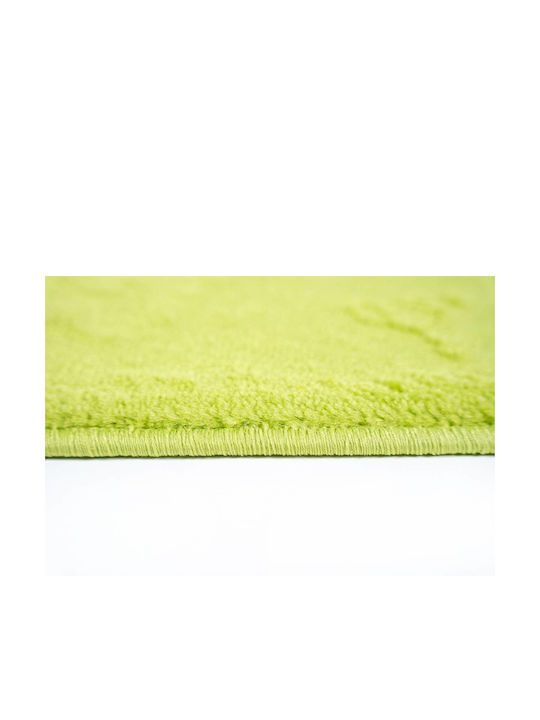 Sdim Covor de Intrare Mochetă cu Suport Antiderapant Fashion Home Verde lămâie 40x67buc Grosime 12mm