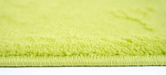 Sdim Covor de Intrare Mochetă cu Suport Antiderapant Fashion Home Verde lămâie 40x67buc Grosime 12mm