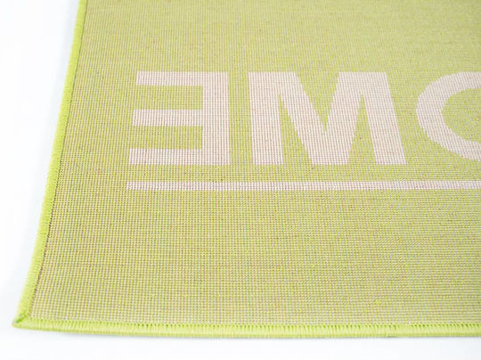 Sdim Covor de Intrare Mochetă cu Suport Antiderapant Fashion Home Verde lămâie 40x67buc Grosime 12mm
