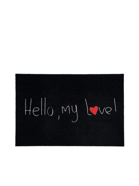 Sdim Entrance Mat Carpet with Anti-slip Backing 050 Black 50x75cm Thickness 8mm