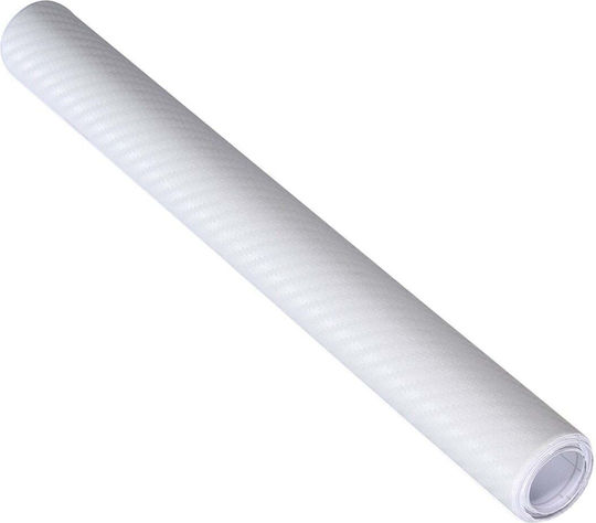 3D Carbon Auto-Folie Weiß 3m x 1,27m