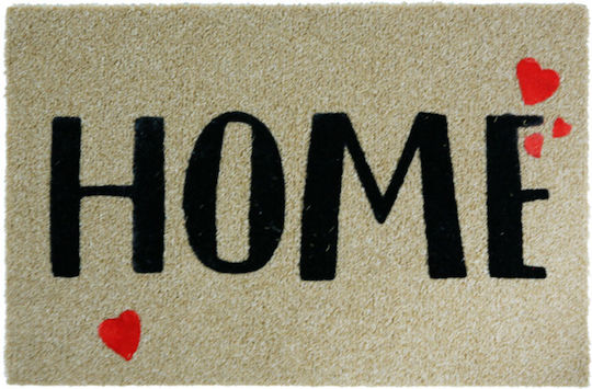 San Lorentzo Covor de Intrare din Cocos Love Home Bej 45x75buc