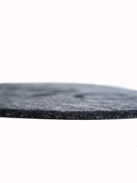 Sdim Entrance Mat Oval Carpet with Anti-slip Backing Prestige 005 Home Black / Grey 50x75cm