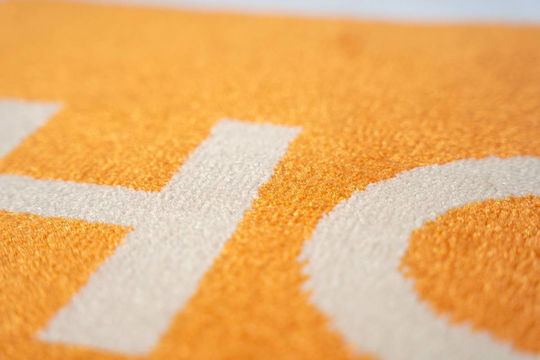 Sdim Entrance Mat Carpet with Anti-slip Backing Fashion Home Orange 40x67cm Thickness 12mm