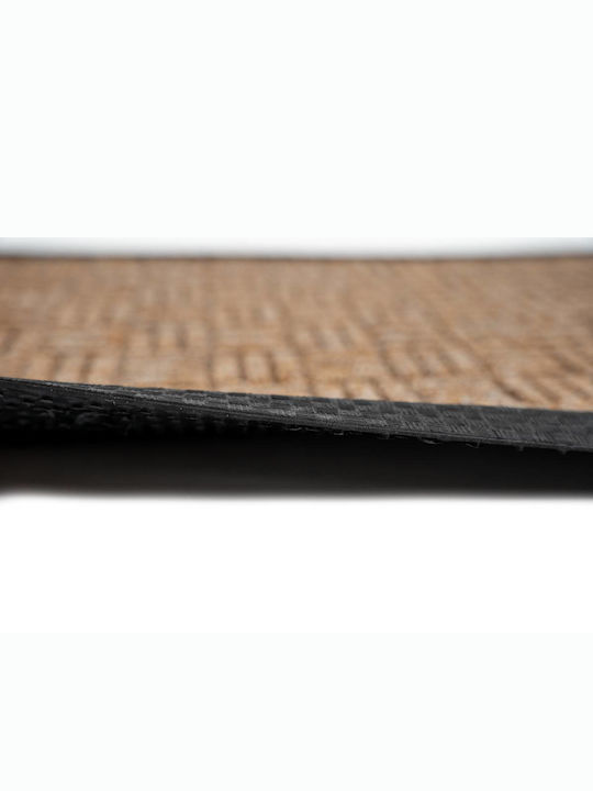 Sdim Fußmatte Teppich mit rutschfester Unterlage Supreme 017 Beige 45x75cm Dicke 12mm
