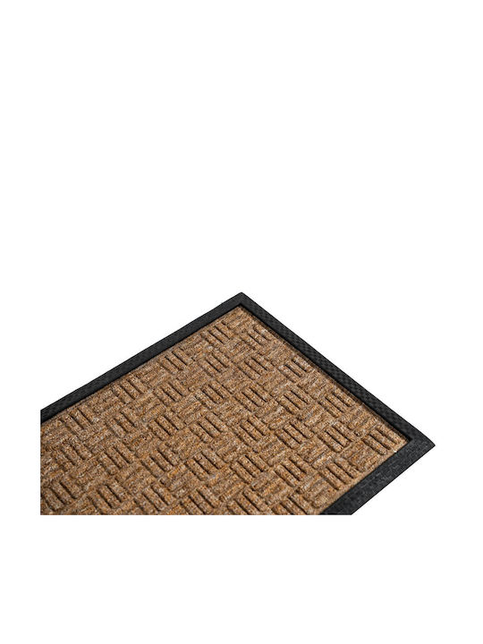 Sdim Fußmatte Teppich mit rutschfester Unterlage Supreme 017 Beige 45x75cm Dicke 12mm