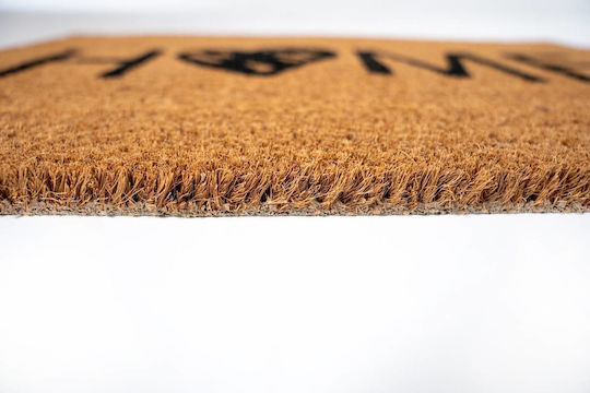 Sdim Fußmatte aus Kokosnussfasern mit rutschfester Unterlage Home Coffee 40x60cm Dicke 15mm
