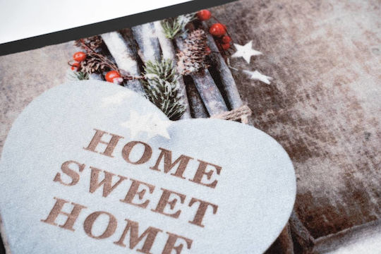 Sdim Πατάκι Εισόδου Μοκέτα Home Sweet Home Brick 163 Καφέ 45x75εκ. 585-4575-163 Καφέ