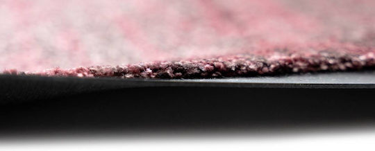 Sdim Entrance Mat Carpet Non-Slip Backing Soft & Design 019 Suede 019 Suede Maroon 55x90cm Thickness 8mm