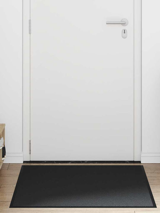 vidaXL Entrance Mat Anti-slip Black 80x120cm
