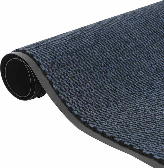 vidaXL Πατάκι Εισόδου Αντιολισθητικό Μπλε 90x120εκ.