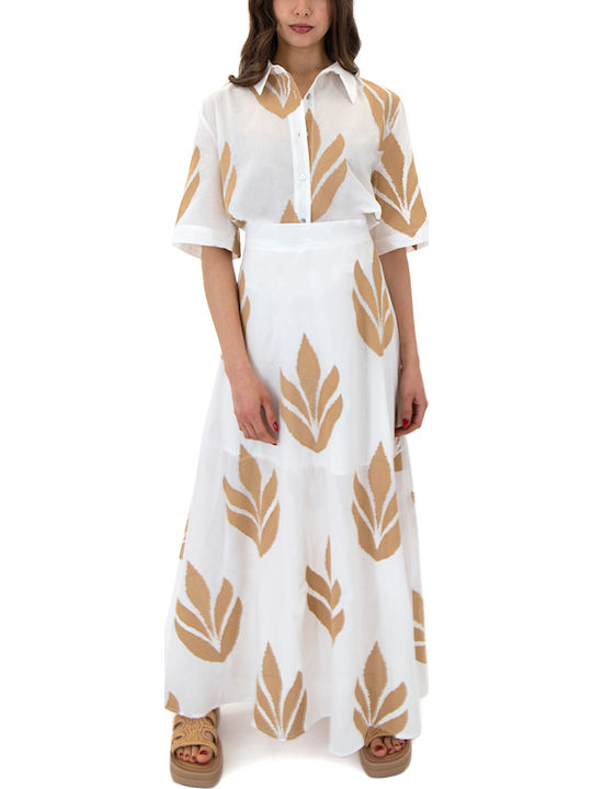 Maxi Rock White-beige