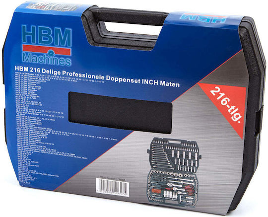 HBM Machines Ratchet & Socket Sets with Nuts