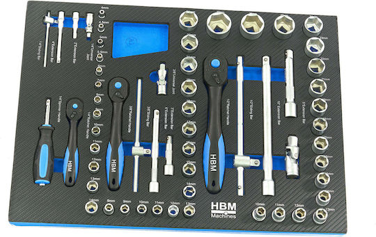 HBM Machines Set Cheie Tubulară cu Chei cu Clichet