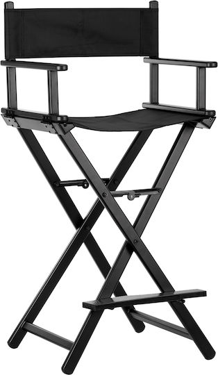 Gabbiano Chair for Makeup with Adjustable Height Black
