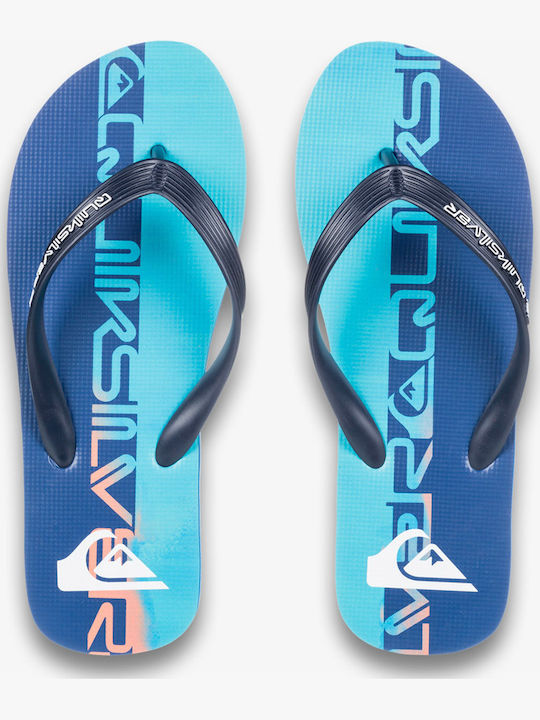 Molokai Art Men's Flip Flops Blue