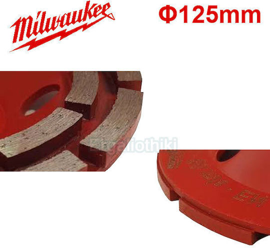 Milwaukee Dcwu125 Δίσκος Λείανσης Δομικών Υλικών 125mm