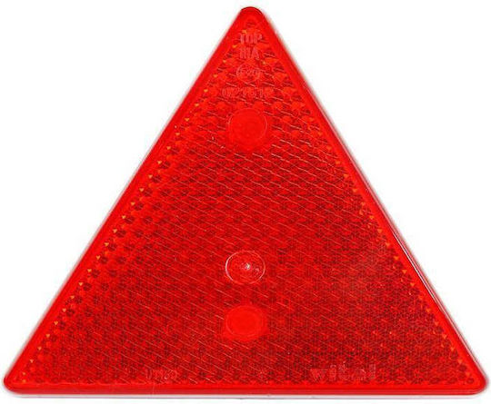 Set 2 Reflective Warning Triangles Trailers Red Color Size 15 X 15 Cm