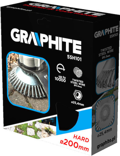 Graphite Wire Brush for Drill 25.4mm
