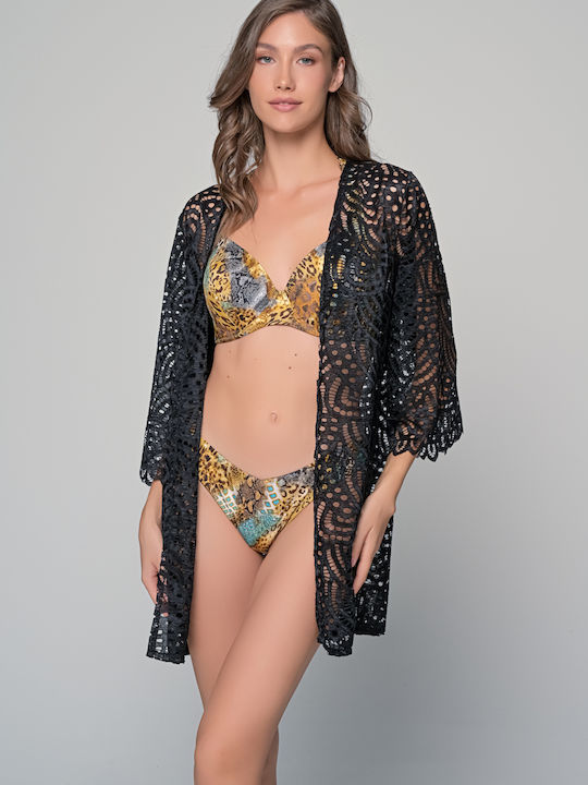 Milena by Paris Damen Top Strand Black