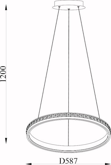 Sun Light LED Κρεμαστό Φωτιστικό Χρυσό 58.7x58.7x58.7εκ. Sun Light LED Κρεμαστό Φωτιστικό Χρυσό 58.7x58.7x58.7εκ.
