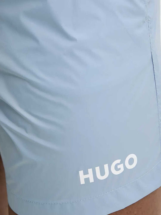 Haiti Men's Swimwear Shorts Light Blue with Patterns