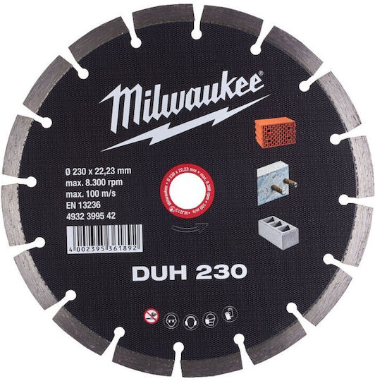 Milwaukee Disc diamantat DUH125 125mm Disc de tăiere Materiale de construcție 125mm