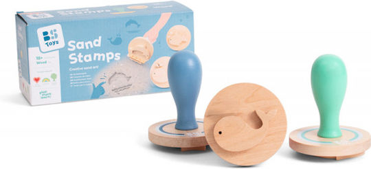 BS Toys Σφραγίδες Wooden Sand για Παιδιά 1.5+ Ετών