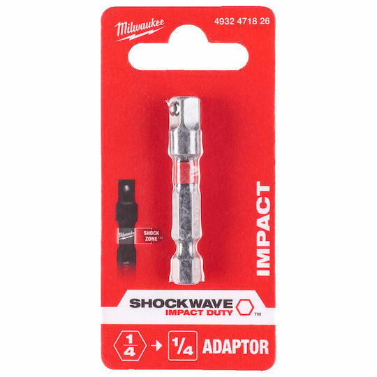 Milwaukee Adapter with Socket HEX and Output Bit Holder