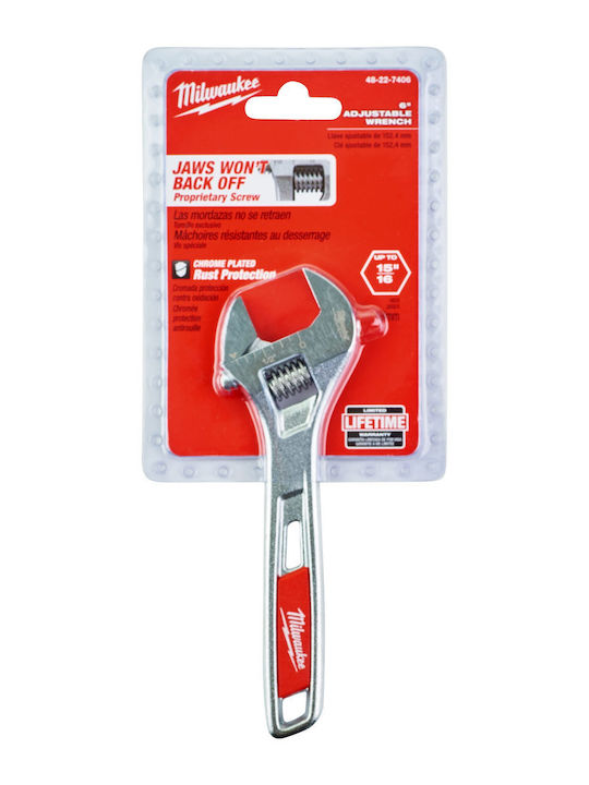 Milwaukee French Wrench with Adjustable Opening 24.5mm 150mm