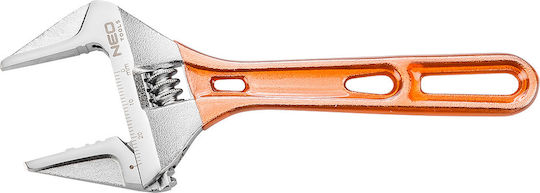 Neo Tools Französischer Schraubenschlüssel Länge 155mm mit einer Maulöffnung von bis zu 28mm und rutschfestem Griff