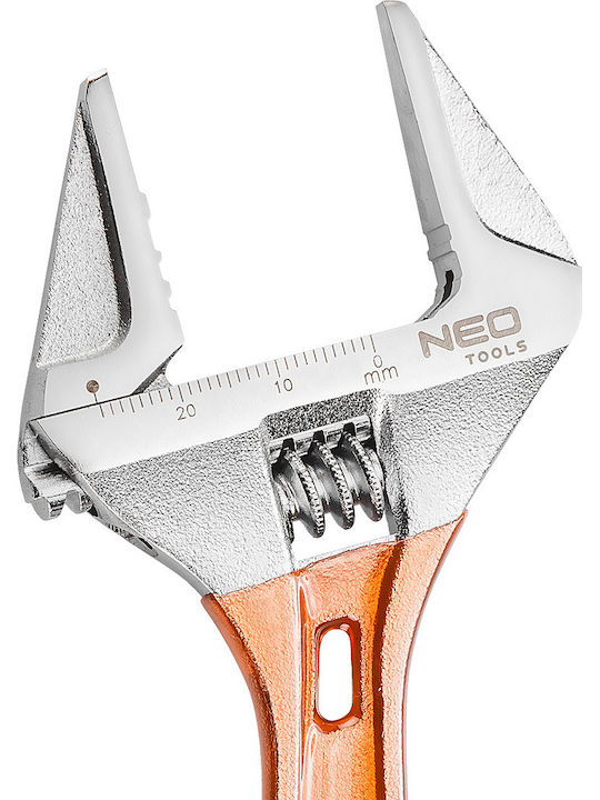 Neo Tools French Wrench with Adjustable Opening 28mm and Anti-Slip Handle 155mm