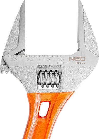 Neo Tools Γαλλικό Κλειδί Μήκους 205mm με Άνοιγμα Σιαγόνων έως 32mm και Αντιολισθητική Λαβή