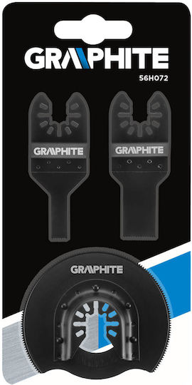 Graphite Αναλώσιμα Πολυεργαλείων 3τμχ 56H072