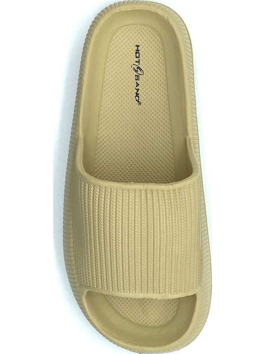 Women's Slides Beige