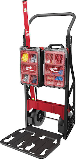 Milwaukee Transport Trolley Packout Foldable for Weight Load up to 180kg Red