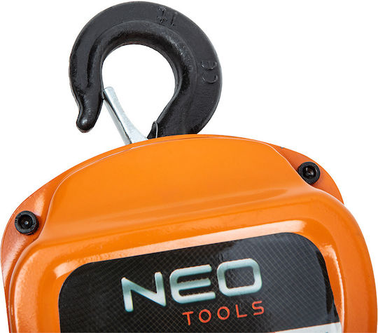 Neo Tools Palan cu lanț pentru o Încărcătură cu Greutate de până la 3t în Culorea Portocaliu